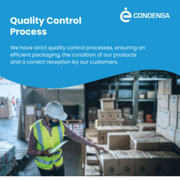 Condensa  Has Certificates To Ensure Customer Satisfaction